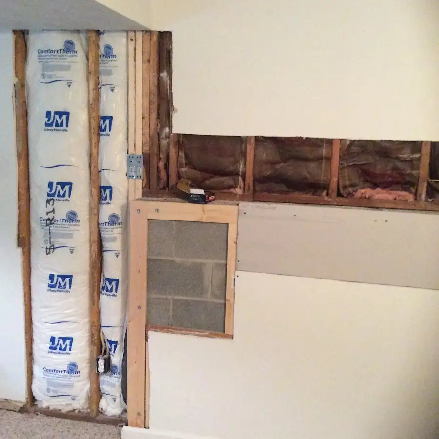 Wall insulation replacement during Odor Removal & Deodorization in Floris